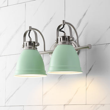 Phineas Farmhouse Bohemian Iron LED Vanity - JONATHAN Y